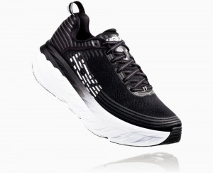 Black / White Hoka Bondi 6 Wide | 275103QHB