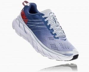 Blue Hoka Clifton 6 Wide | 832609RHS