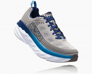 Blue / Grey Hoka Bondi 6 Wide | 052637QJN