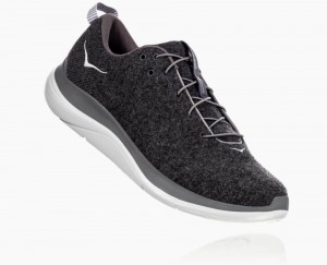 Dark Grey / Grey Hoka Hupana Flow Wool Wide | 283571PHG