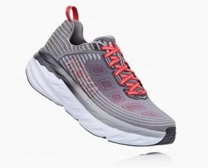 Grey Hoka Bondi 6 Wide | 584097BSO