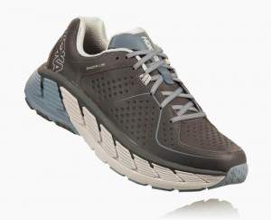 Grey Hoka Gaviota Leather Wide | 725964BRP