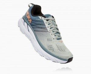 Lead/Sea Foam Hoka Clifton 6 Wide | 217405DRS