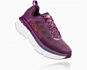 Purple Hoka Bondi 6 Wide | 048172VUM