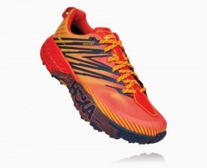 Red / Gold Hoka Speedgoat 4 GORE | 219380BTS