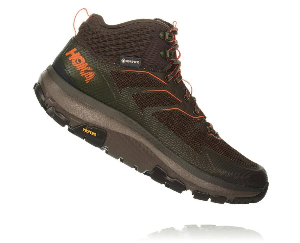 Black Olive / Orange Hoka Toa GORE | 643510UNT