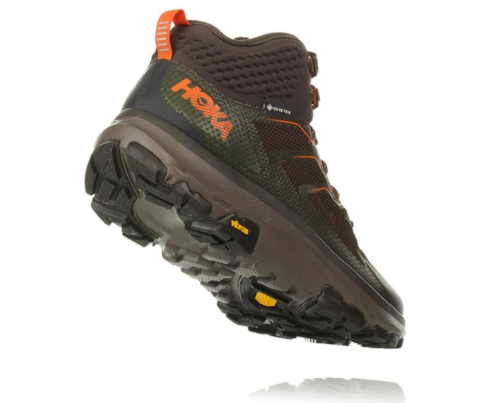 Black Olive / Orange Hoka Toa GORE | 643510UNT