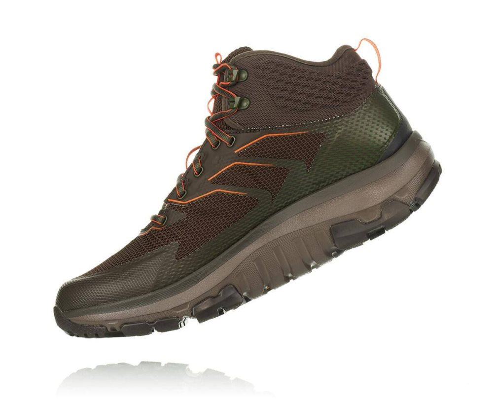 Black Olive / Orange Hoka Toa GORE | 643510UNT