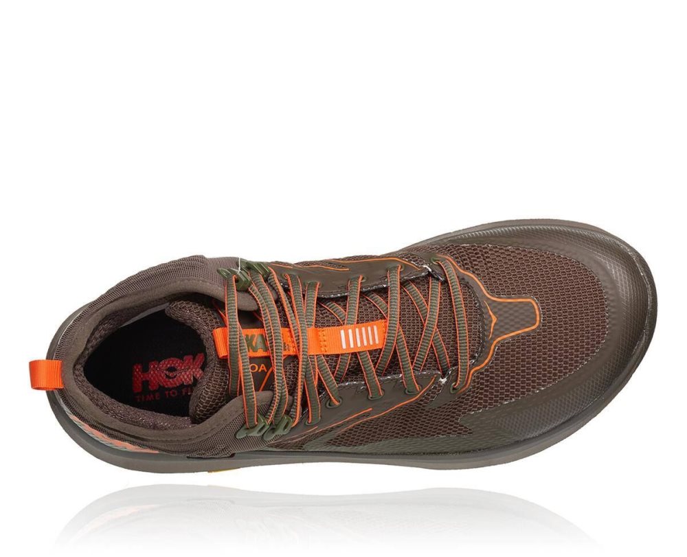 Black Olive / Orange Hoka Toa GORE | 643510UNT