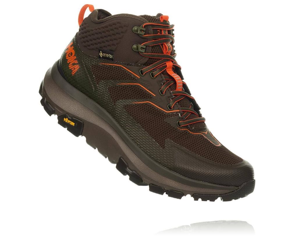 Black Olive / Orange Hoka Toa GORE | 643510UNT