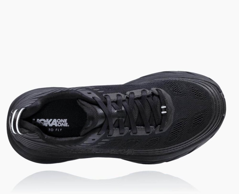 Black / Black Hoka Bondi 6 Wide | 749520IGH