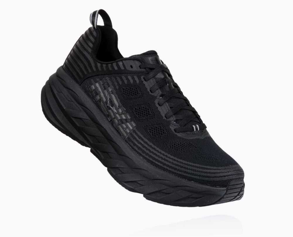 Black / Black Hoka Bondi 6 | 265079FVQ