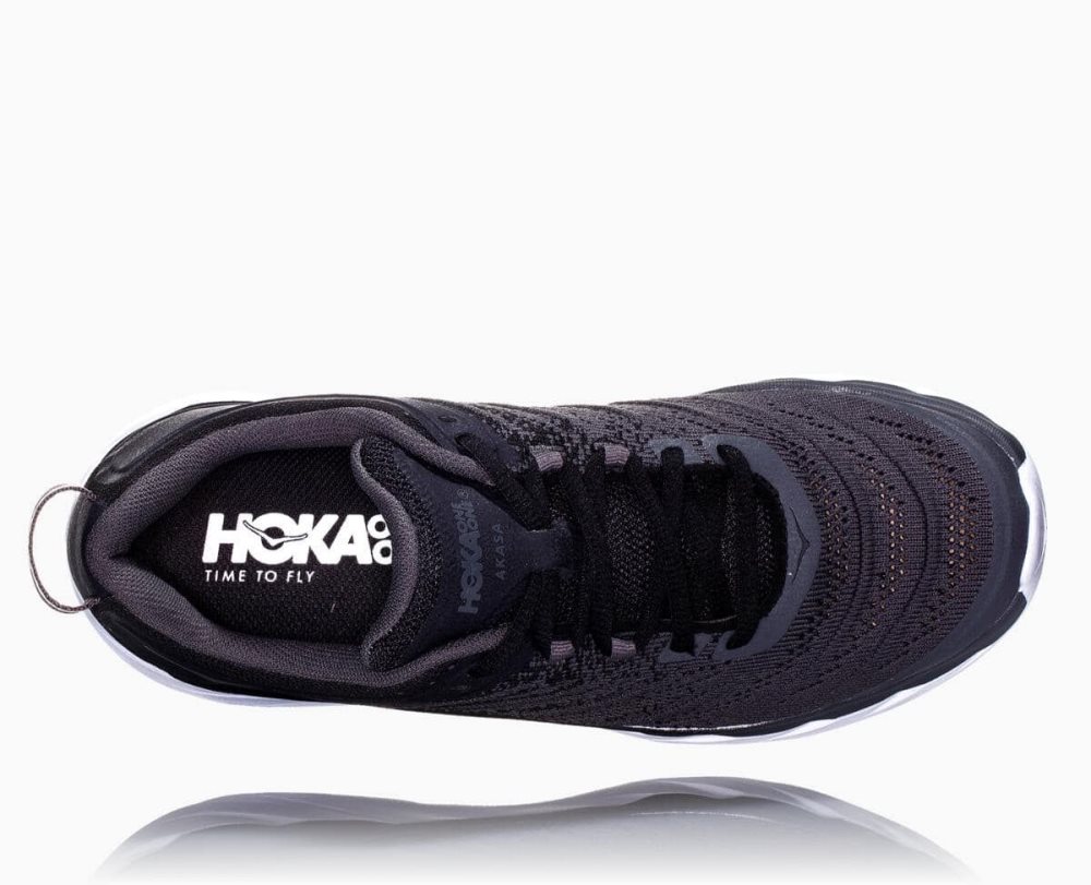 Black / Dark Grey Hoka Akasa Wide | 034781ECV