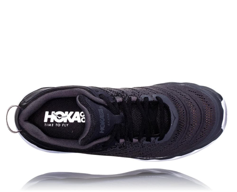 Black / Dark Grey Hoka Akasa Wide | 467398QHK