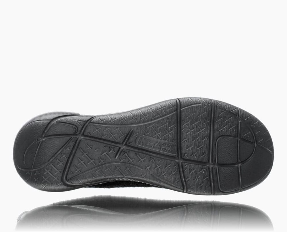 Black / Dark Grey Hoka Hupana Flow Wool Wide | 931078DHL