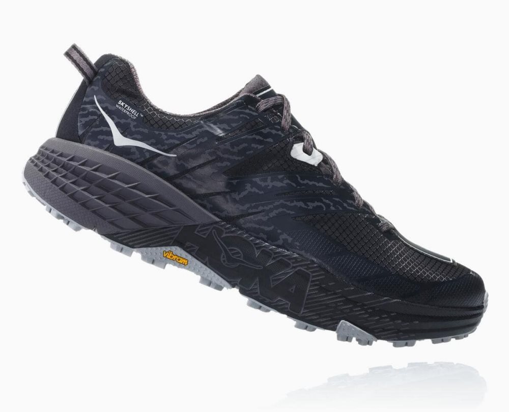 Black / Deep Grey Hoka Speedgoat 3 Waterproof | 567389MPU