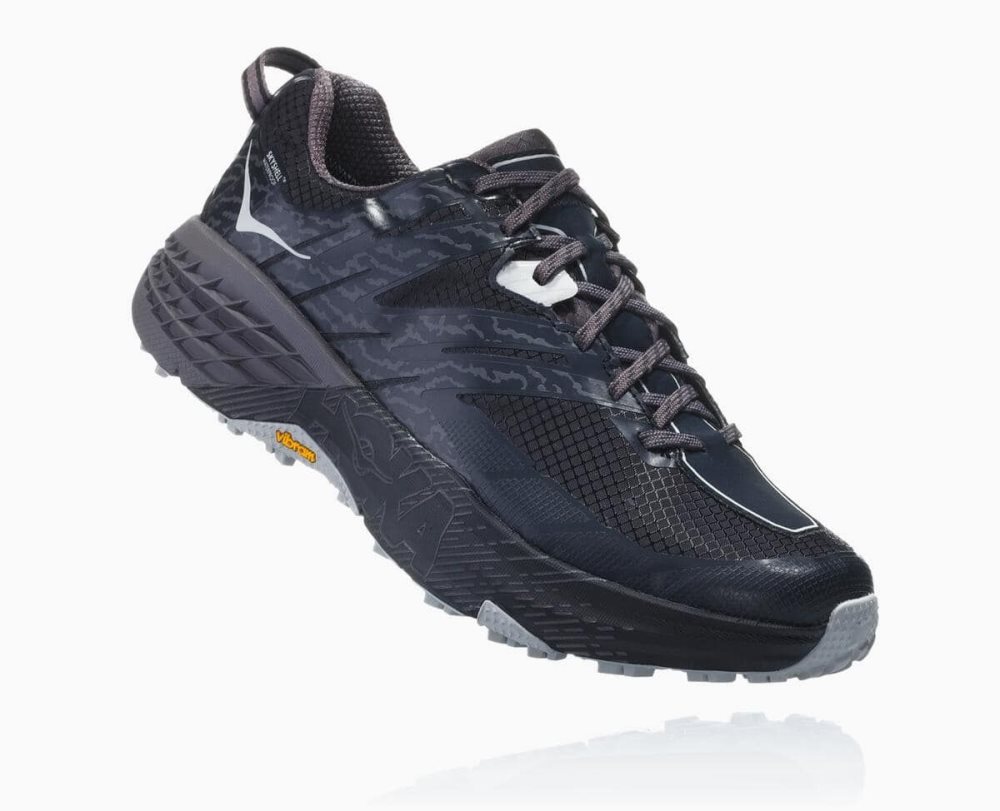 Black / Deep Grey Hoka Speedgoat 3 Waterproof | 567389MPU