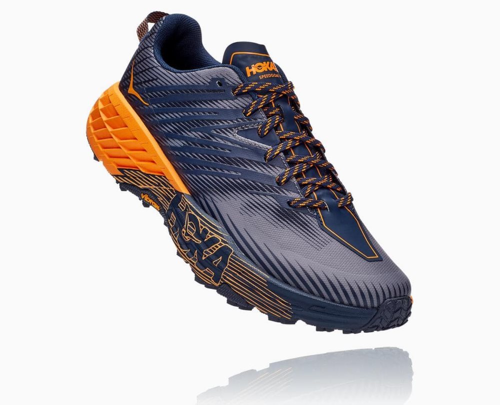 Black / Light Hoka Speedgoat 4 Wide | 106382ANX