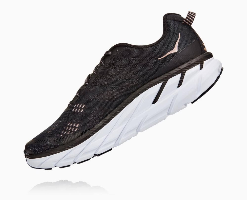 Black / Rose Gold Hoka Clifton 6 | 034685CYR