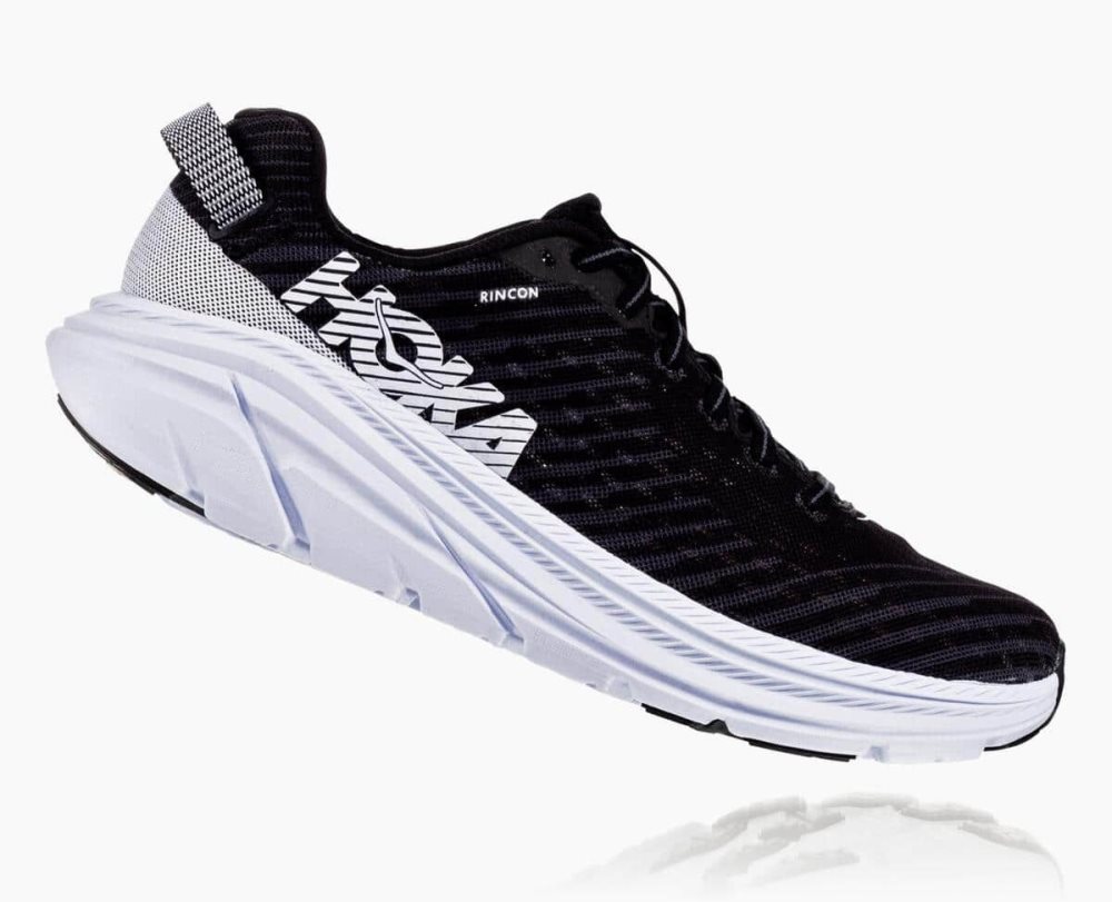 Black / White Hoka Rincon | 935814BLV