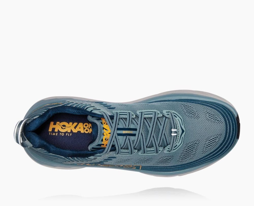 Blue Hoka Bondi 6 Wide | 652839JTQ