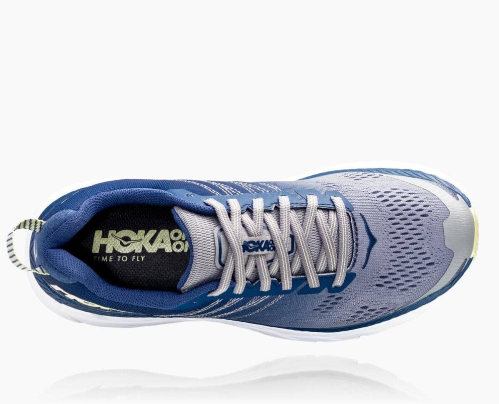 Blue Hoka Clifton 6 Wide | 625718BCE