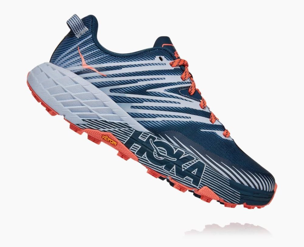 Blue Hoka Speedgoat 4 Wide | 543978XEK