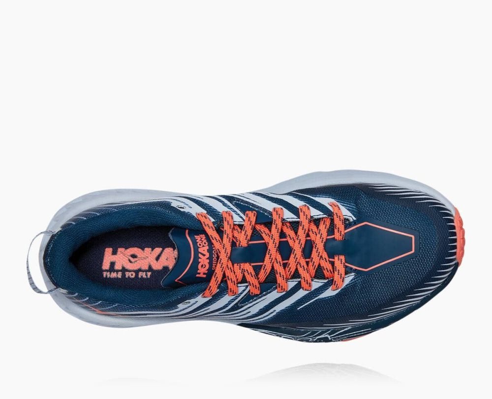 Blue Hoka Speedgoat 4 Wide | 543978XEK