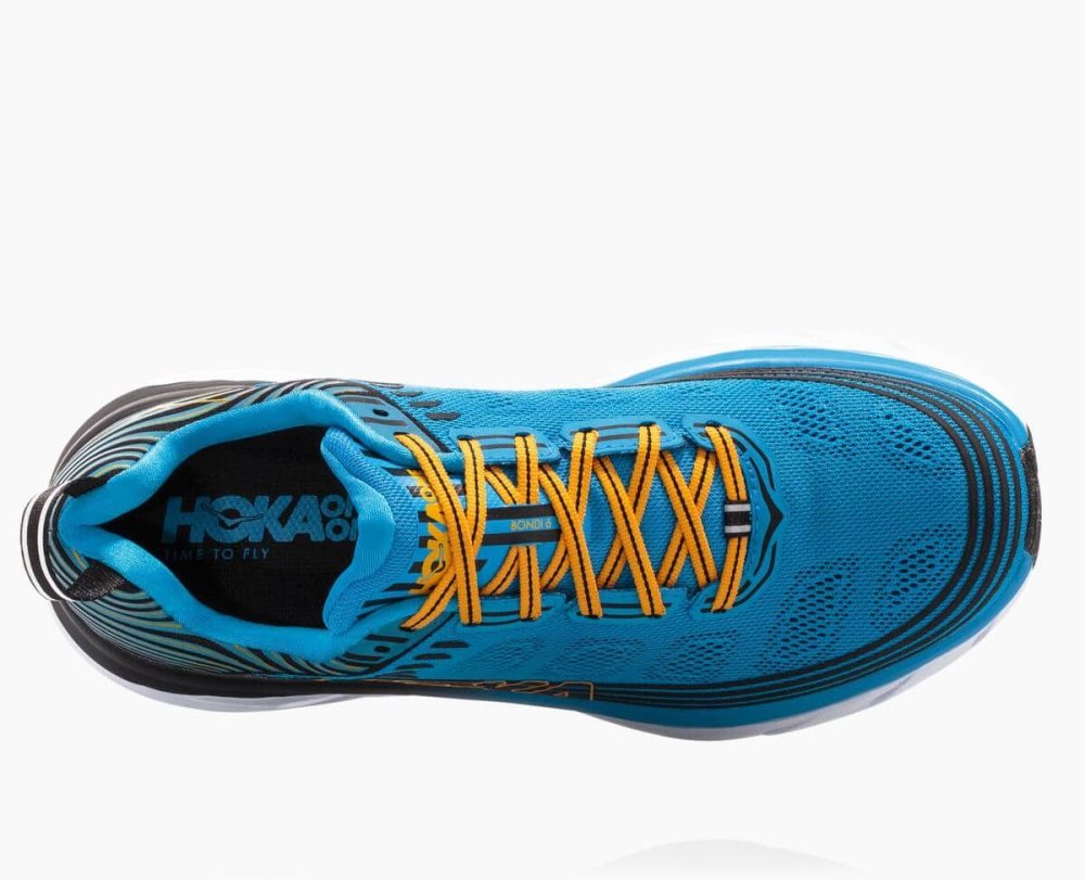 Blue / Black Hoka Bondi 6 Wide | 892651FDT