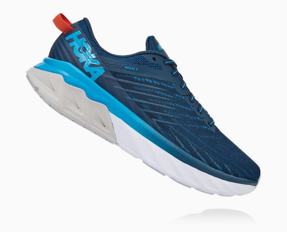 Blue / Blue Hoka Arahi 4 Wide | 468197WKL