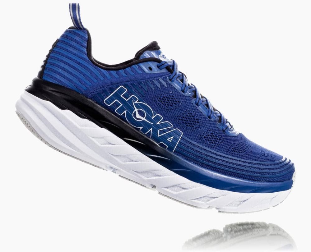 Blue / Dark Grey Hoka Bondi 6 Wide | 081752SAQ