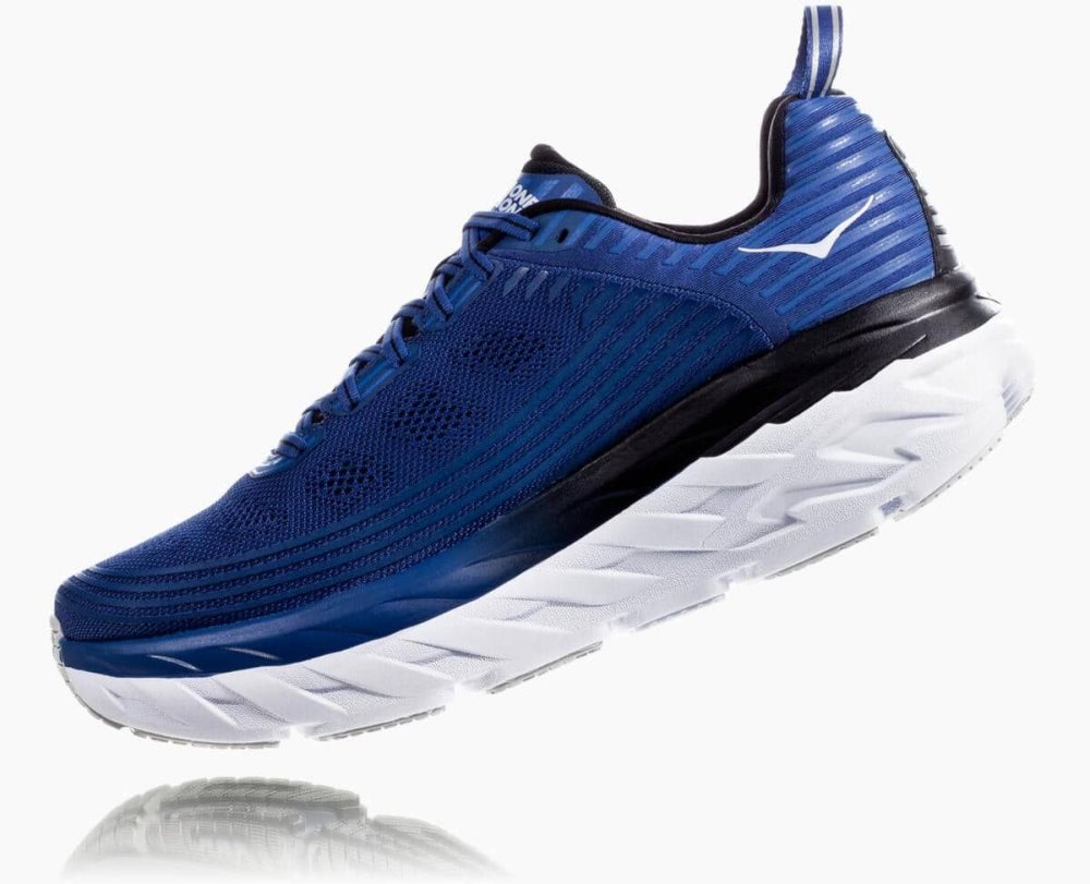 Blue / Dark Grey Hoka Bondi 6 Wide | 081752SAQ