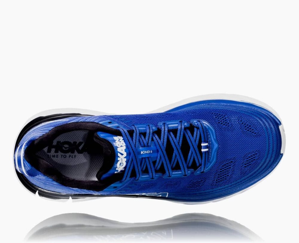 Blue / Dark Grey Hoka Bondi 6 Wide | 081752SAQ