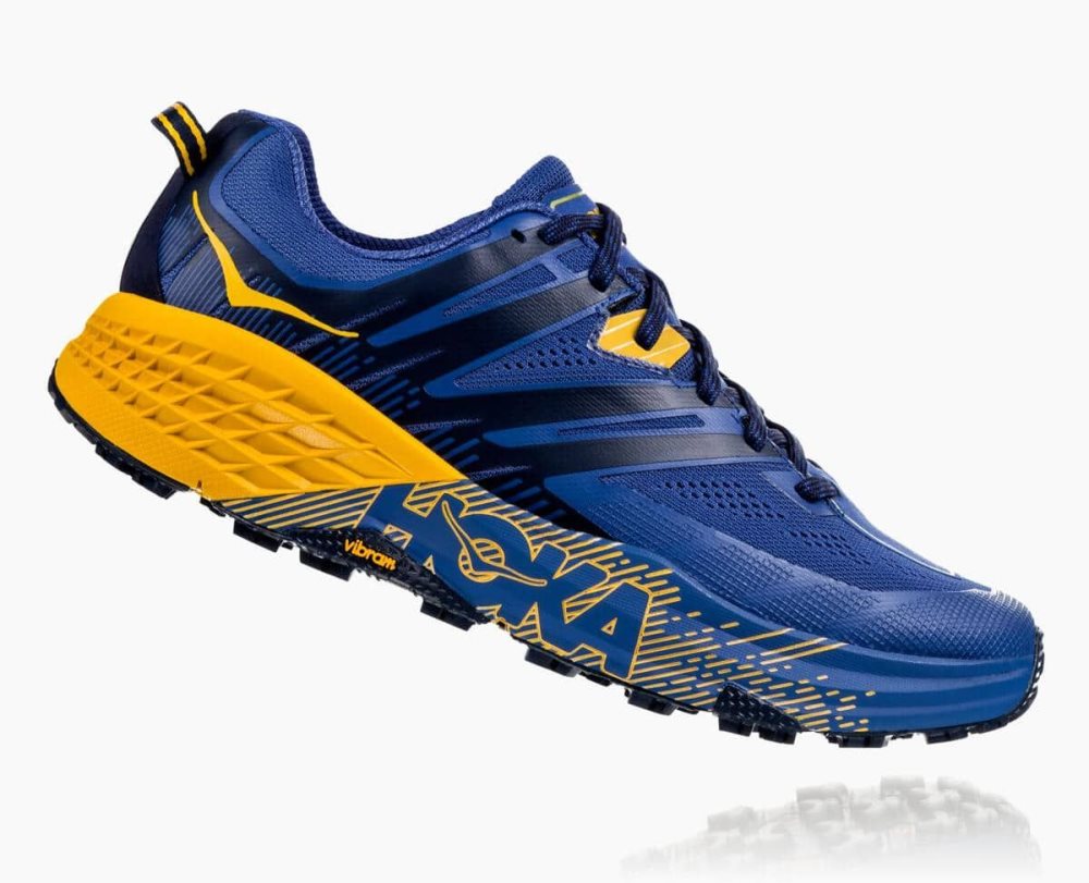 Blue / Gold Hoka Speedgoat 3 | 895234DXY