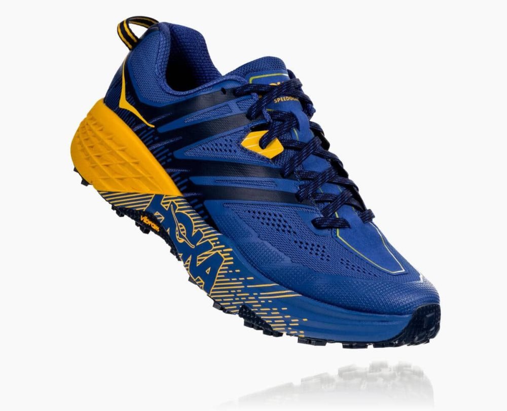 Blue / Gold Hoka Speedgoat 3 | 895234DXY