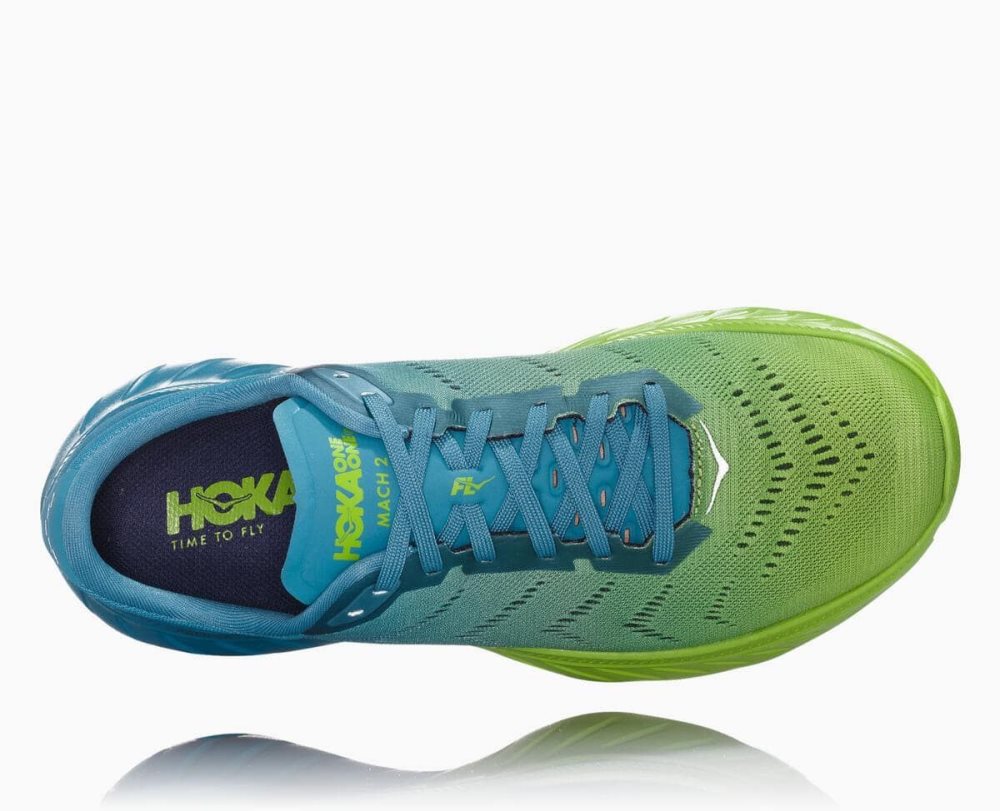 Blue / Light Green Hoka Mach 2 | 315792EUO