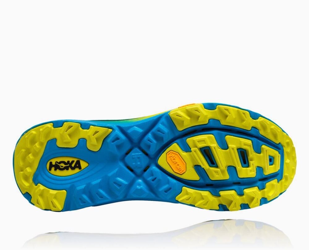 Blue / Orange Hoka EVO Mafate | 074598PIU