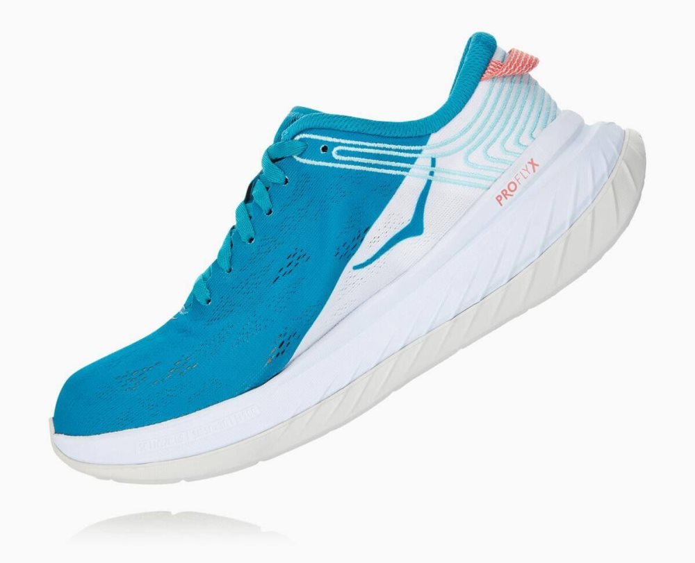 Blue / White Hoka Carbon X | 874923GLM