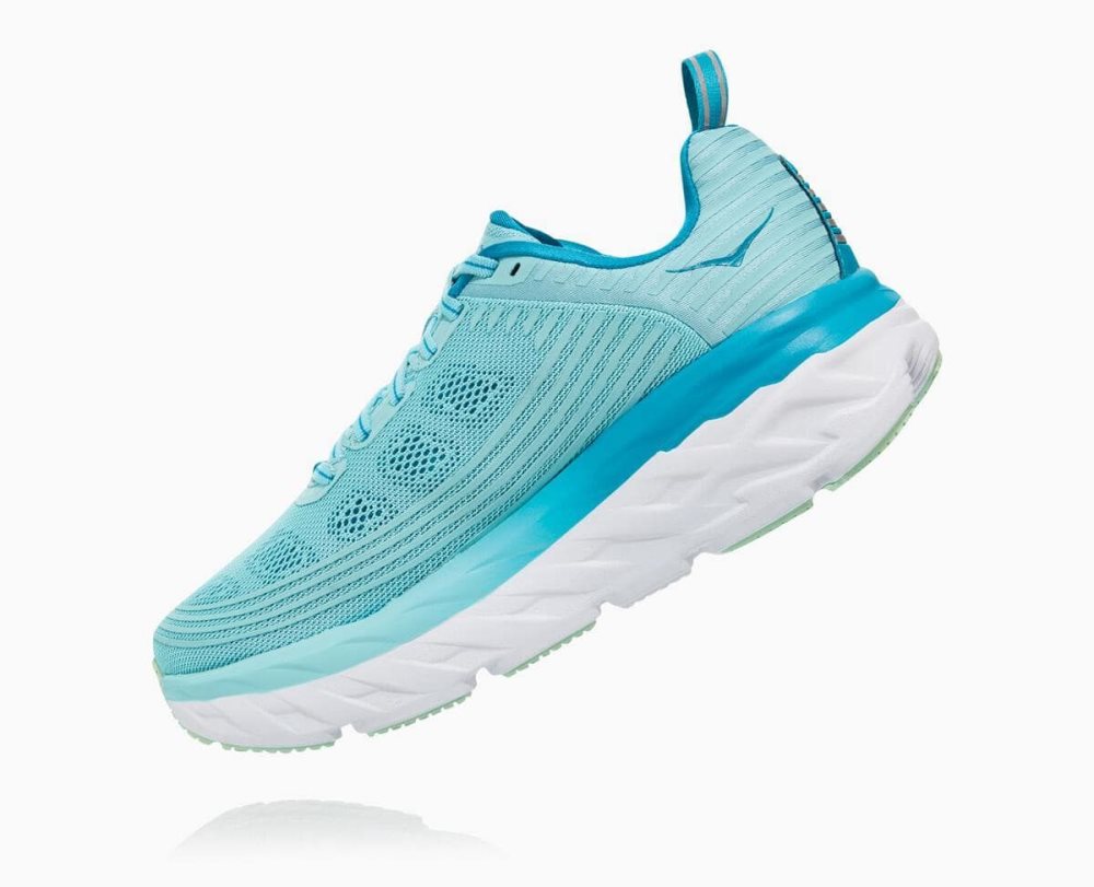 Brown / Blue Hoka Bondi 6 | 204173RQZ