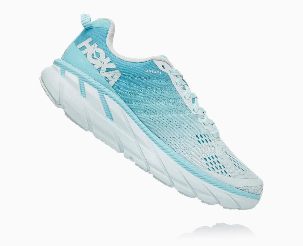 Brown / Blue Hoka Clifton 6 Wide | 561208YPG