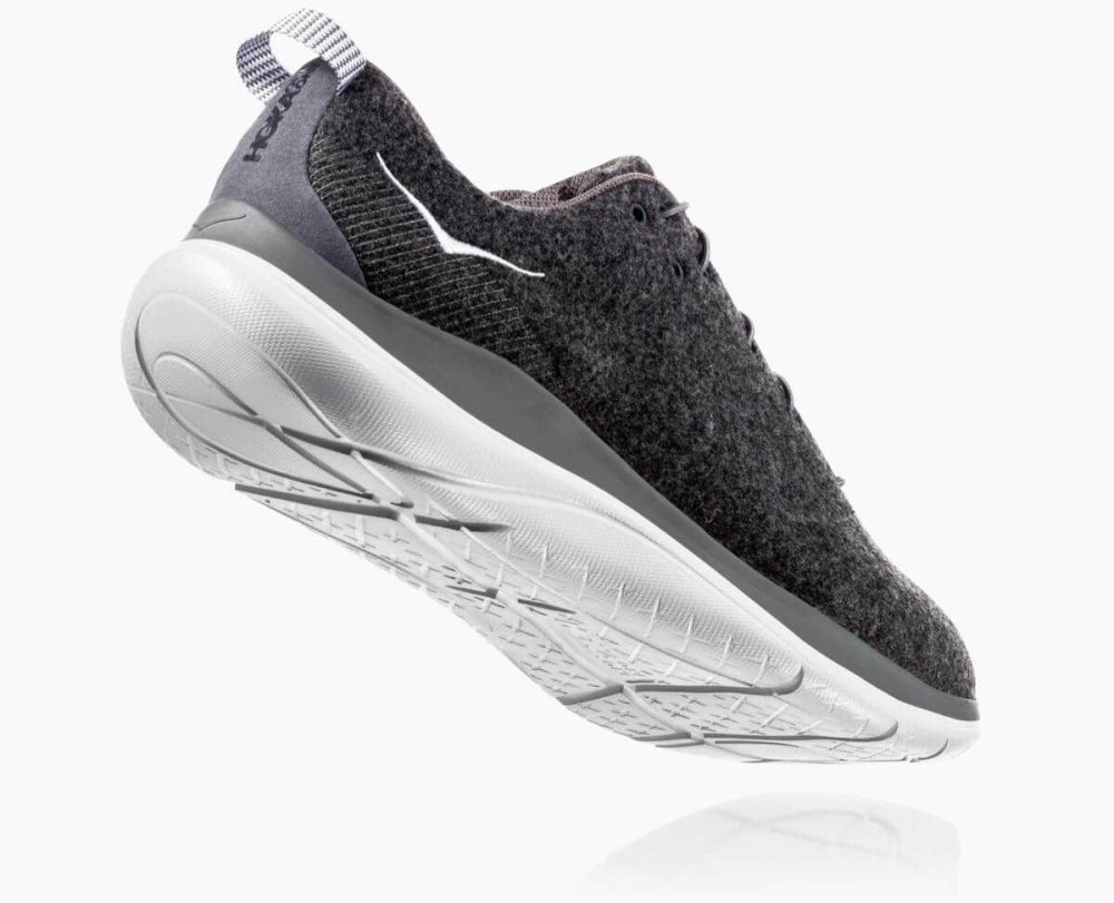 Dark Grey / Grey Hoka Hupana Flow Wool Wide | 283571PHG