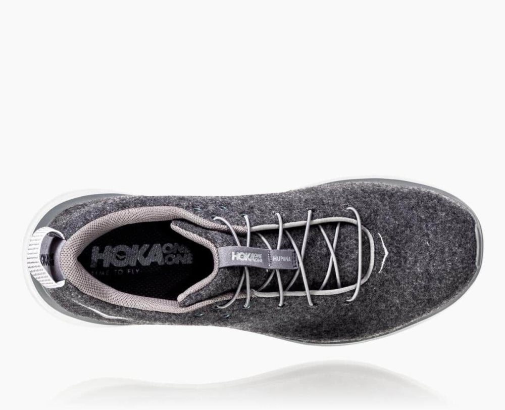 Dark Grey / Grey Hoka Hupana Flow Wool Wide | 283571PHG