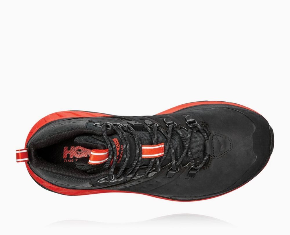 Dark Grey / Red Hoka Stinson Mid GORE | 651489QBT