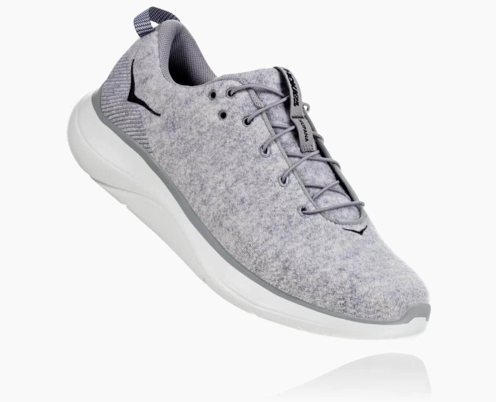 Deep Grey Hoka Hupana Flow Wool | 082639BWK