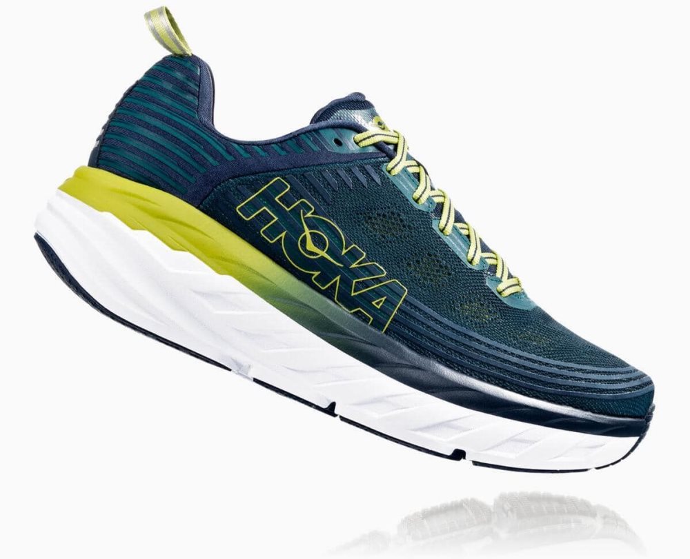 Deep Turquoise / Green Hoka Bondi 6 Wide | 359027ICD