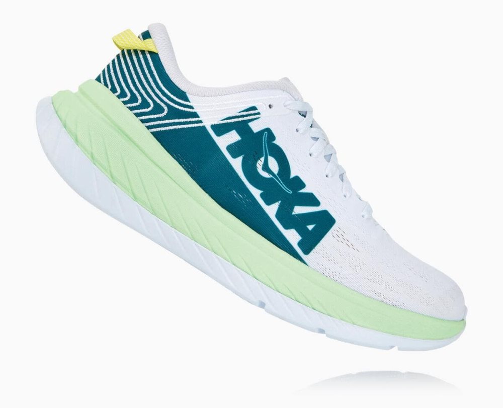 Green Grey / White Hoka Carbon X | 674930GJQ