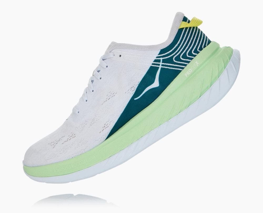 Green Grey / White Hoka Carbon X | 674930GJQ