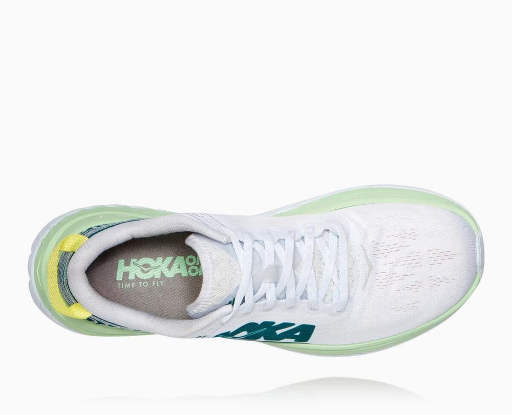 Green Grey / White Hoka Carbon X | 674930GJQ