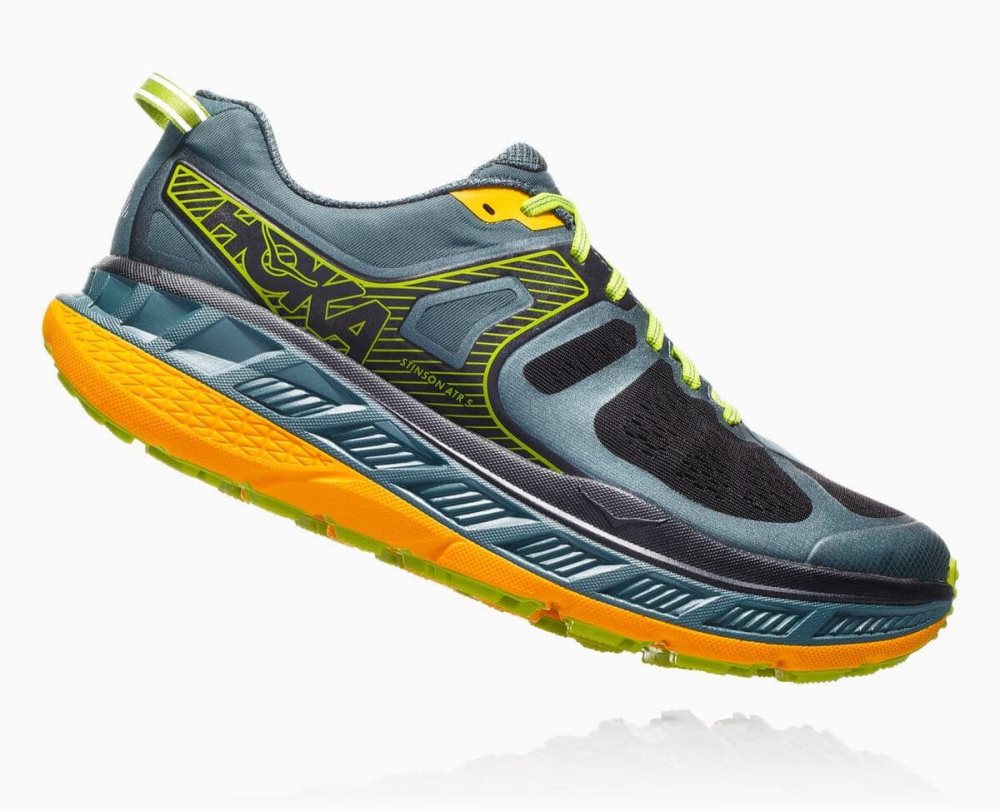 Green / Gold Hoka Stinson ATR 5 | 106795HGA