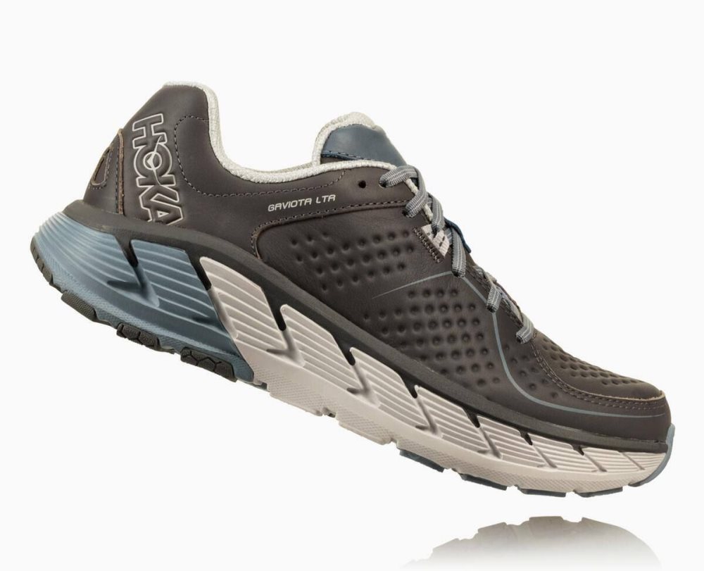 Grey Hoka Gaviota Leather | 407682EHL